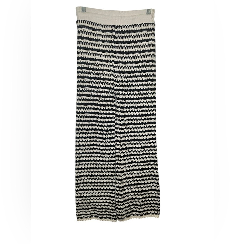 Veronica Beard Arzoo Crochet Knit Cover Up Pants XS Black White Cotton - Picture 4 of 8